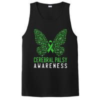 Butterfly Cerebral Palsy Awareness CP Green Ribbon Support PosiCharge Competitor Tank