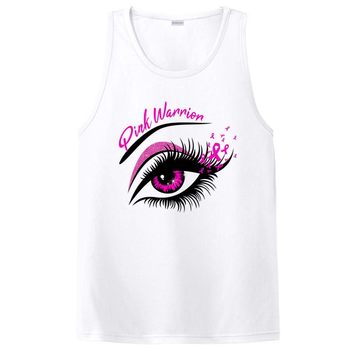 Breast Cancer Pink Warrior Pink Ribbon PosiCharge Competitor Tank