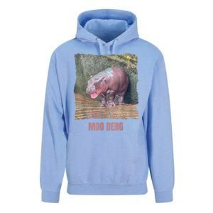 Baby Cute Pygmy Hippo Moo Deng Funny Gift Unisex Surf Hoodie