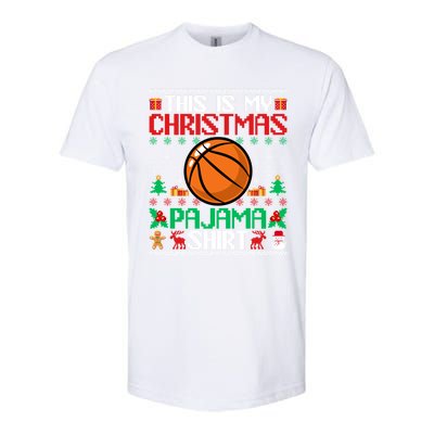 Basketball Christmas Pajama Gift Basketball Xmas Holiday Meaningful Gift Softstyle® CVC T-Shirt