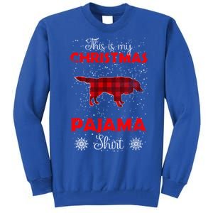 Border Collie Plaid Christmas Lover Xmas Outfit Gift Tall Sweatshirt