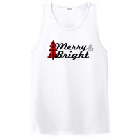 Buffalo Check Plaid Merry And Bright Christmas Holiday Gift Premium PosiCharge Competitor Tank