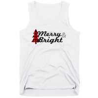 Buffalo Check Plaid Merry And Bright Christmas Holiday Gift Premium Tank Top