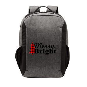 Buffalo Check Plaid Merry And Bright Christmas Holiday Premium Vector Backpack