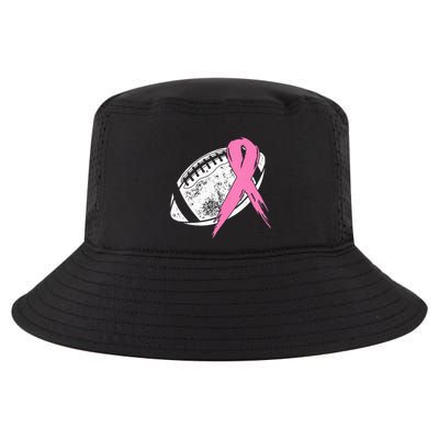Breast Cancer Pink Ribbon Football Awareness Costume Cool Comfort Performance Bucket Hat