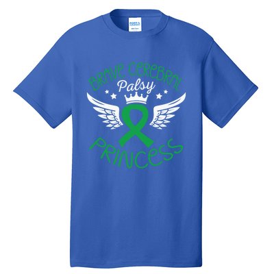 Brave Cerebral Palsy Princess Cerebral Palsy Awareness Gift Tall T-Shirt