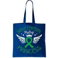 Brave Cerebral Palsy Princess Cerebral Palsy Awareness Gift Tote Bag