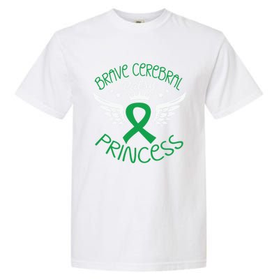 Brave Cerebral Palsy Princess Cerebral Palsy Awareness Gift Garment-Dyed Heavyweight T-Shirt