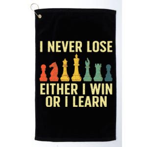 Best Chess Player Board Game Chess Lover Platinum Collection Golf Towel