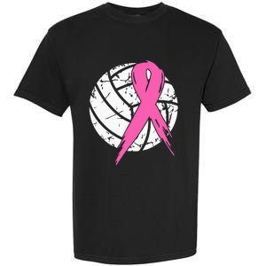 breast cancer pink ribbon volleyball awareness costume Garment-Dyed Heavyweight T-Shirt