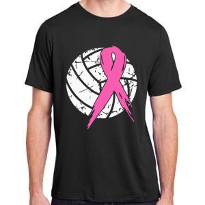 breast cancer pink ribbon volleyball awareness costume Adult ChromaSoft Performance T-Shirt