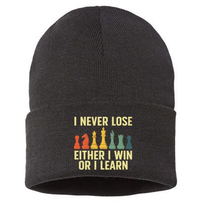 Best Chess Player Board Game Chess Lover Sustainable Knit Beanie