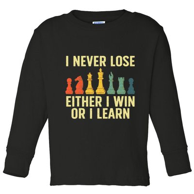 Best Chess Player Board Game Chess Lover Toddler Long Sleeve Shirt