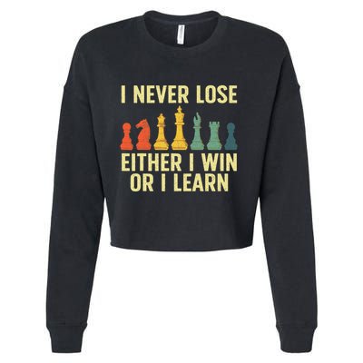 Best Chess Player Board Game Chess Lover Cropped Pullover Crew
