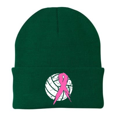 Breast Cancer Pink Ribbon Volleyball Awareness Costume Knit Cap Winter Beanie