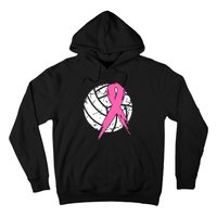 Breast Cancer Pink Ribbon Volleyball Awareness Costume Hoodie