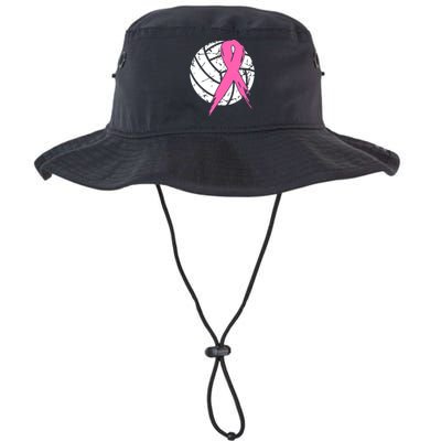 Breast Cancer Pink Ribbon Volleyball Awareness Costume Legacy Cool Fit Booney Bucket Hat