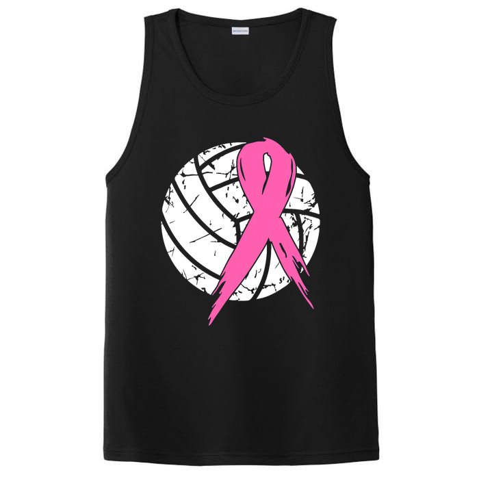 Breast Cancer Pink Ribbon Volleyball Awareness Costume PosiCharge Competitor Tank