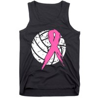 Breast Cancer Pink Ribbon Volleyball Awareness Costume Tank Top