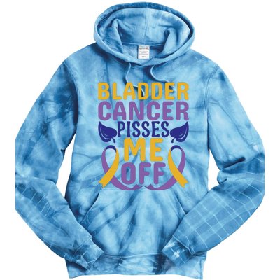 Bladder Cancer Pisses Me Off Breast Cancer Awareness Tie Dye Hoodie