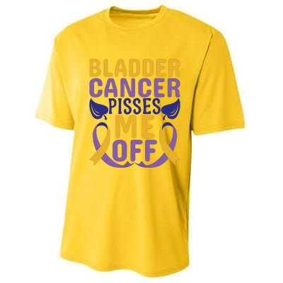 Bladder Cancer Pisses Me Off Breast Cancer Awareness Performance Sprint T-Shirt