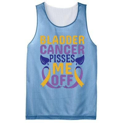 Bladder Cancer Pisses Me Off Breast Cancer Awareness Mesh Reversible Basketball Jersey Tank