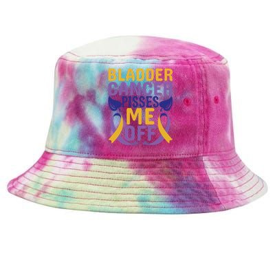 Bladder Cancer Pisses Me Off Breast Cancer Awareness Tie-Dyed Bucket Hat