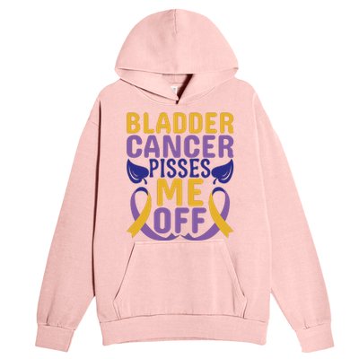 Bladder Cancer Pisses Me Off Breast Cancer Awareness Urban Pullover Hoodie