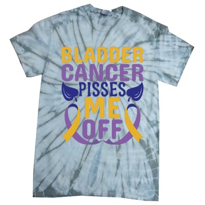 Bladder Cancer Pisses Me Off Breast Cancer Awareness Tie-Dye T-Shirt