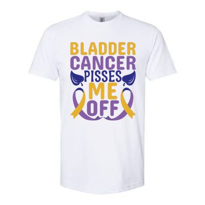 Bladder Cancer Pisses Me Off Breast Cancer Awareness Softstyle CVC T-Shirt