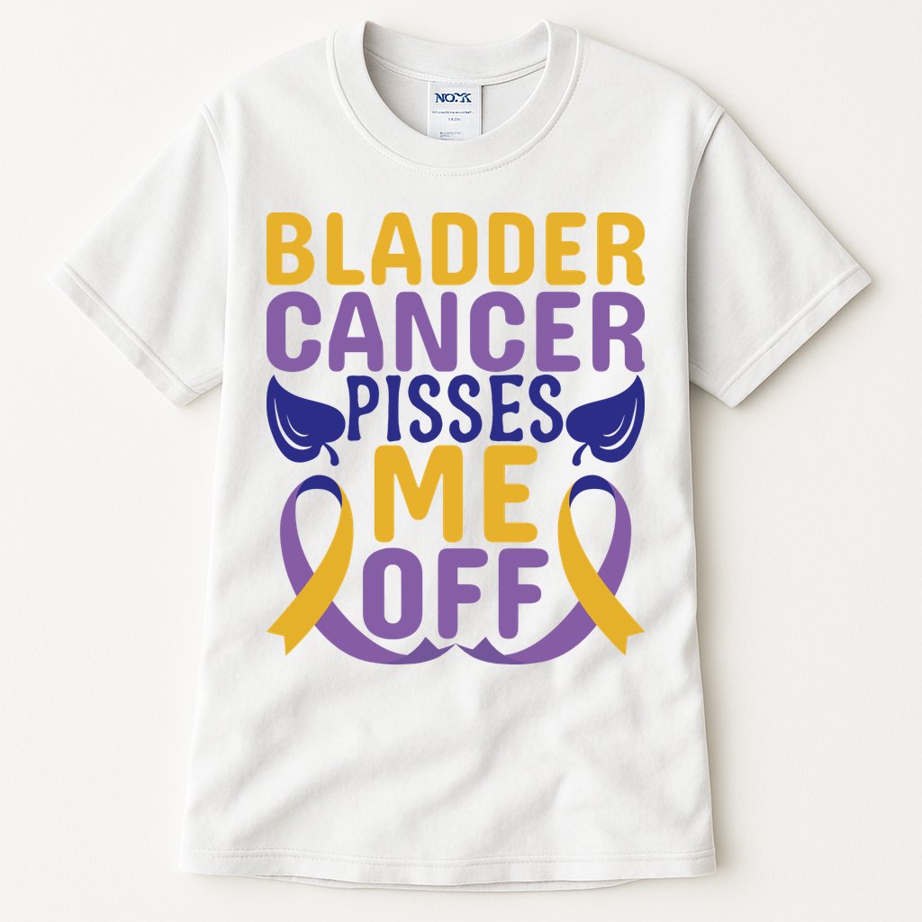 Bladder Cancer Pisses Me Off Breast Cancer Awareness Tall T-Shirt
