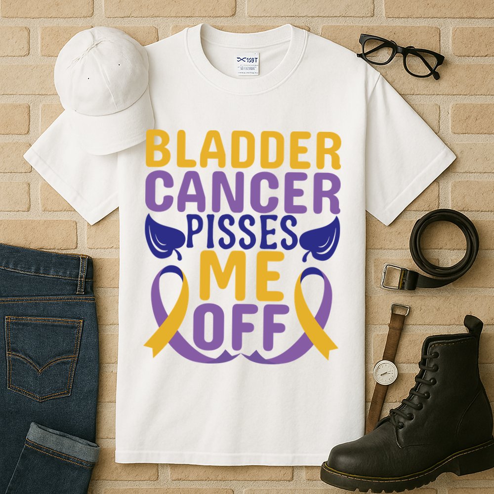Bladder Cancer Pisses Me Off Breast Cancer Awareness Tall T-Shirt