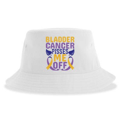 Bladder Cancer Pisses Me Off Breast Cancer Awareness Sustainable Bucket Hat