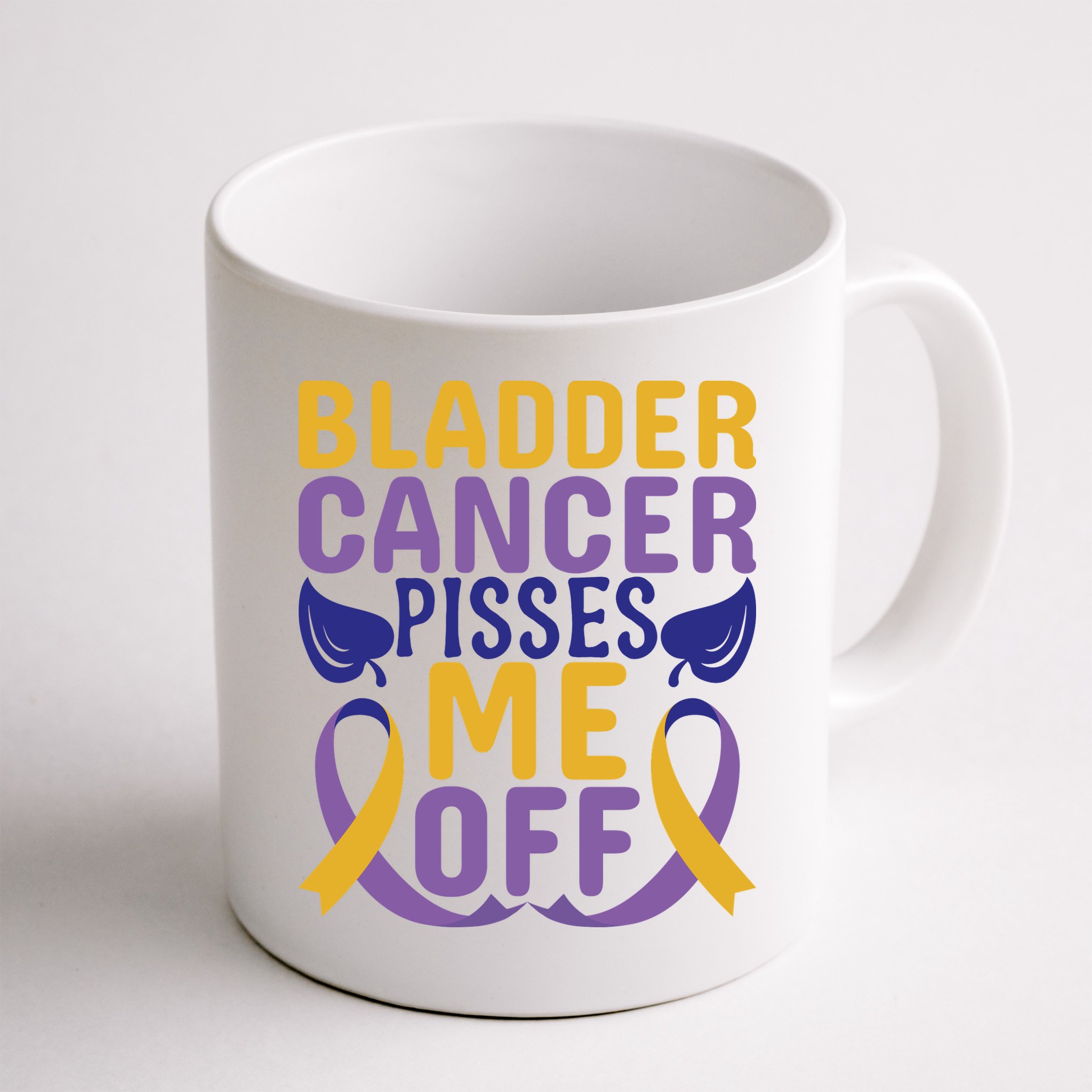 Bladder Cancer Pisses Me Off Breast Cancer Awareness Mug