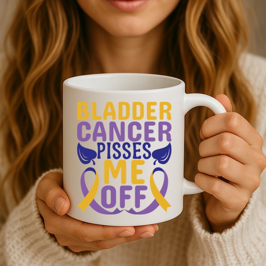 Bladder Cancer Pisses Me Off Breast Cancer Awareness Mug