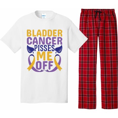 Bladder Cancer Pisses Me Off Breast Cancer Awareness Pajama Set