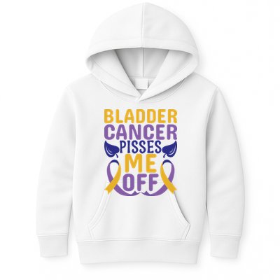 Bladder Cancer Pisses Me Off Breast Cancer Awareness Kids Hoodie