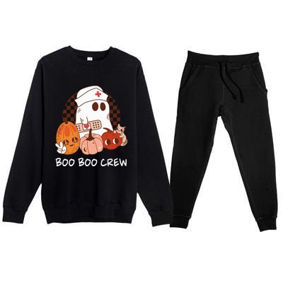 Boo Crew Pajamas For Boo Boo Crew Nurse Cute Gift Premium Crewneck Sweatsuit Set