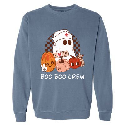 Boo Crew Pajamas For Boo Boo Crew Nurse Cute Gift Garment-Dyed Sweatshirt