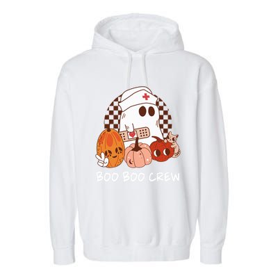 Boo Crew Pajamas For Boo Boo Crew Nurse Cute Gift Garment-Dyed Fleece Hoodie