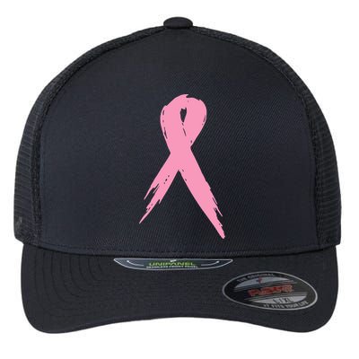 Breast Cancer Pink Ribbon Breast Cancer Awareness Flexfit Unipanel Trucker Cap
