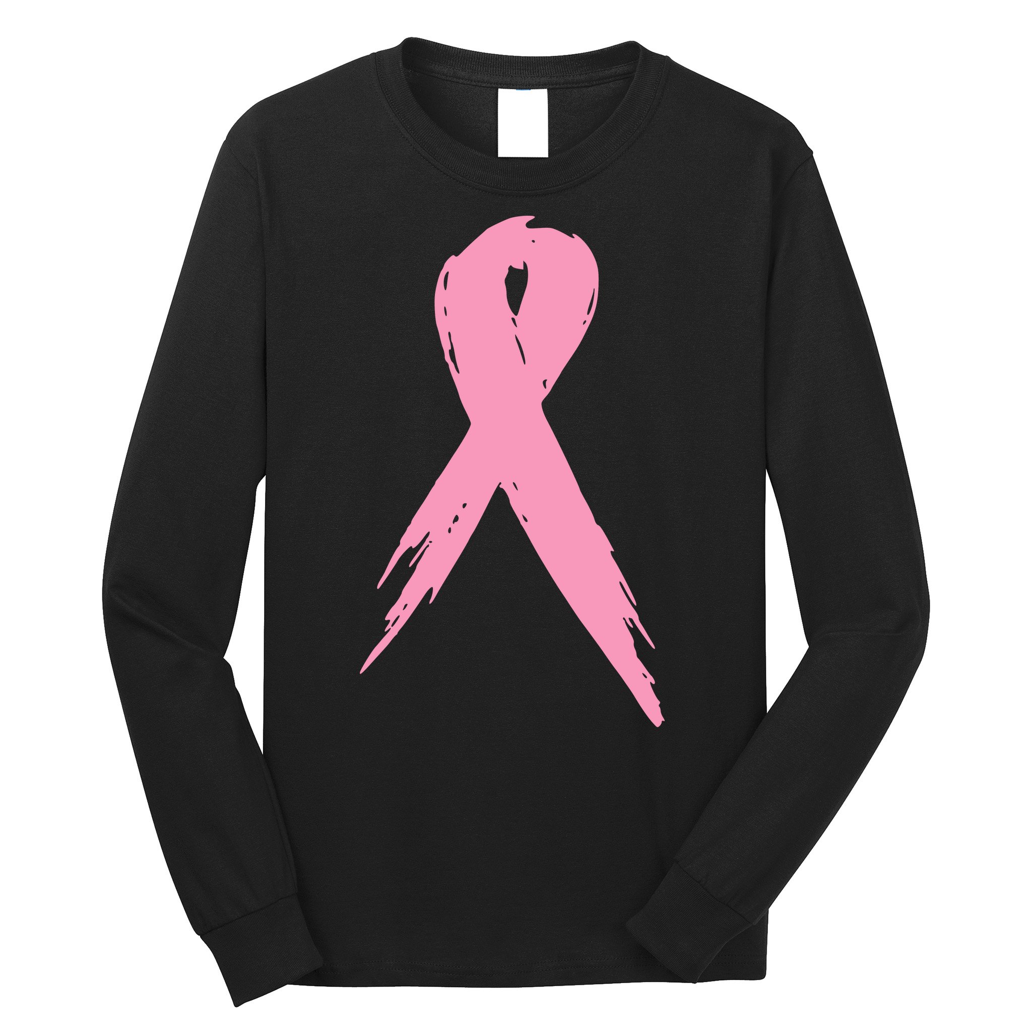 Breast Cancer Pink Ribbon Breast Cancer Awareness Long Sleeve Shirt