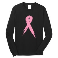 Breast Cancer Pink Ribbon Breast Cancer Awareness Long Sleeve Shirt