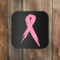 Breast Cancer Pink Ribbon Breast Cancer Awareness Coaster