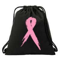 Breast Cancer Pink Ribbon Breast Cancer Awareness Drawstring Bag