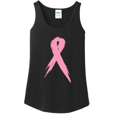 Breast Cancer Pink Ribbon Breast Cancer Awareness Ladies Essential Tank