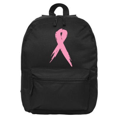 Breast Cancer Pink Ribbon Breast Cancer Awareness 16 in Basic Backpack