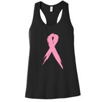 Breast Cancer Pink Ribbon Breast Cancer Awareness Women's Racerback Tank