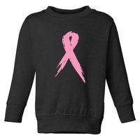 Breast Cancer Pink Ribbon Breast Cancer Awareness Toddler Sweatshirt