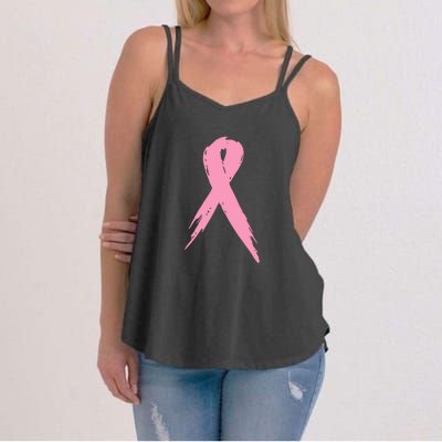 Breast Cancer Pink Ribbon Breast Cancer Awareness Women's Strappy Tank